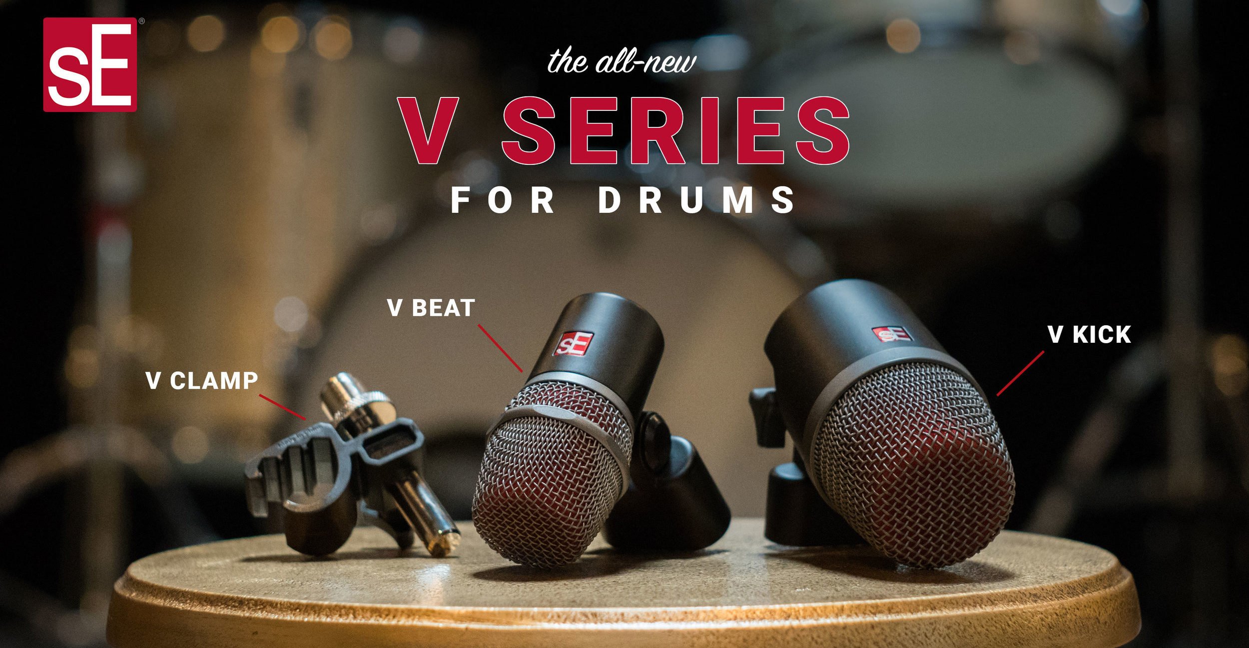 sE Electronics V Pack Arena Drum Microphone Package