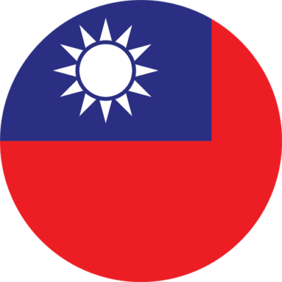 Taiwan flag round